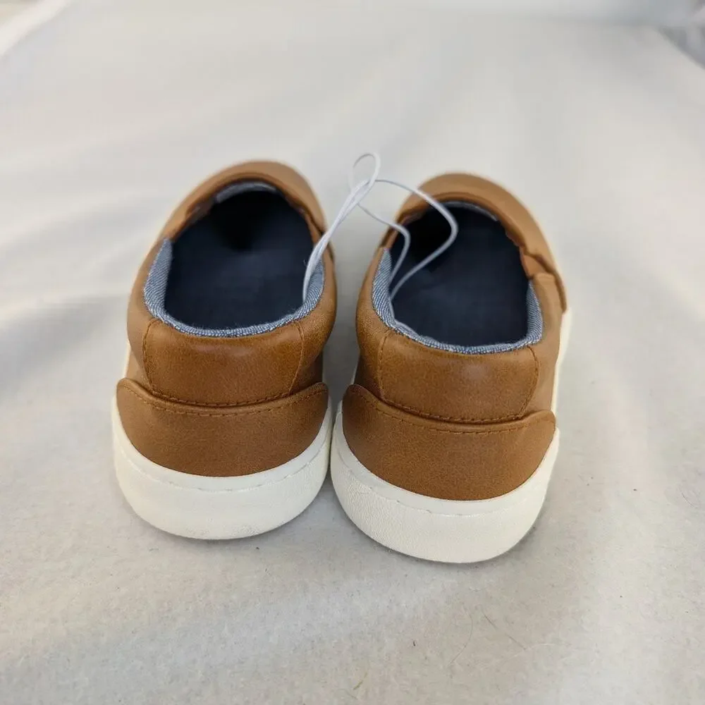 Kids' Rune Slip-On Sneakers - Cat & Jack™ Cognac Size 2 - Picture 4 of 8